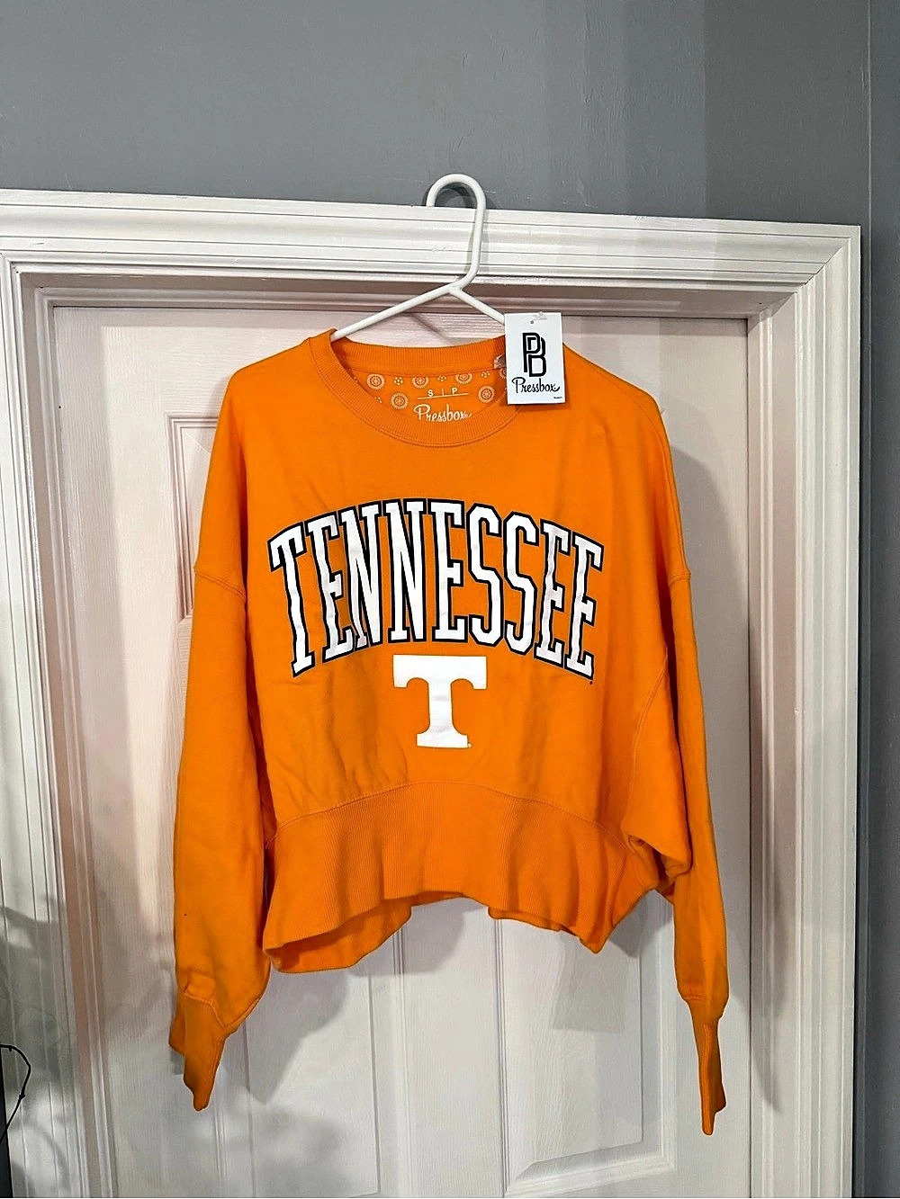Pressbox University of Tennessee Volunteers SIP Oversized Crewneck Sweatshirt